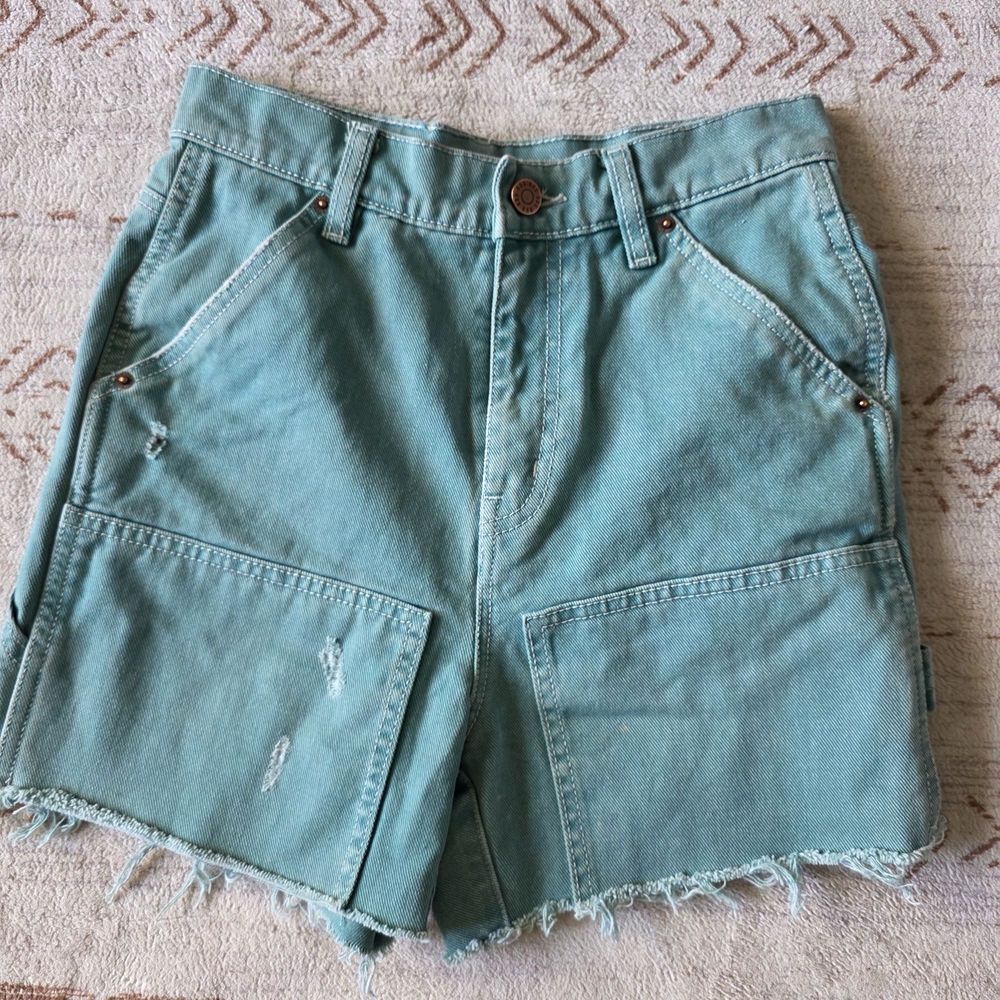 BDG Teal Cargo Women's Shorts